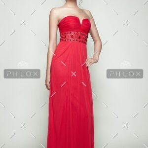 Red Bandeau Maxi Dress